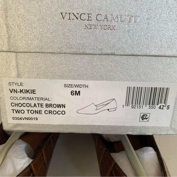 Vince Camuto Kikie brown leather Slip On Flats Loafers Women’s US 6 M - Picture 5 of 8